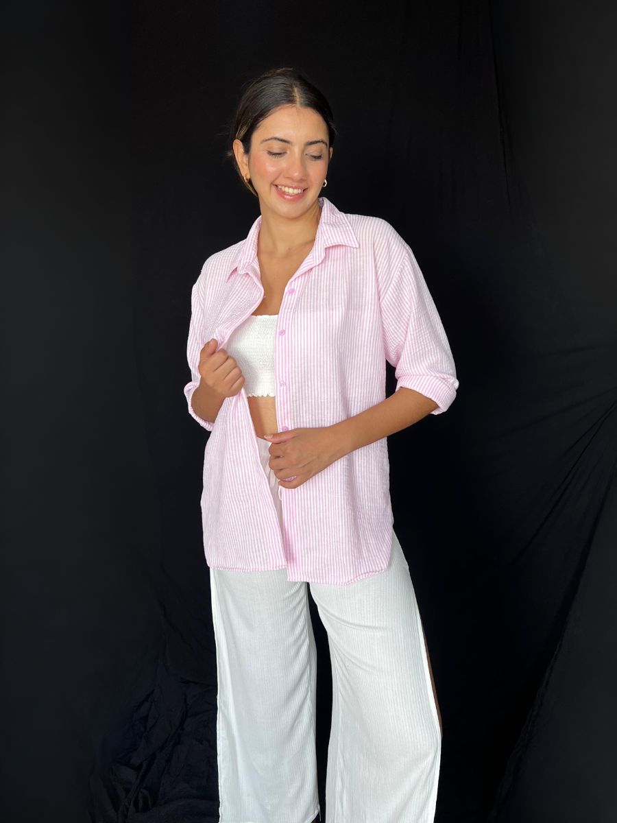 BLUSA LINO RAYAS