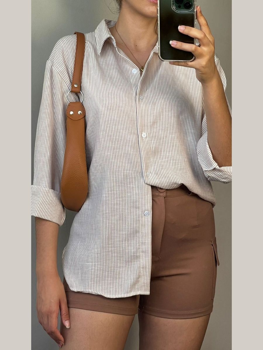 BLUSA LINO RAYAS