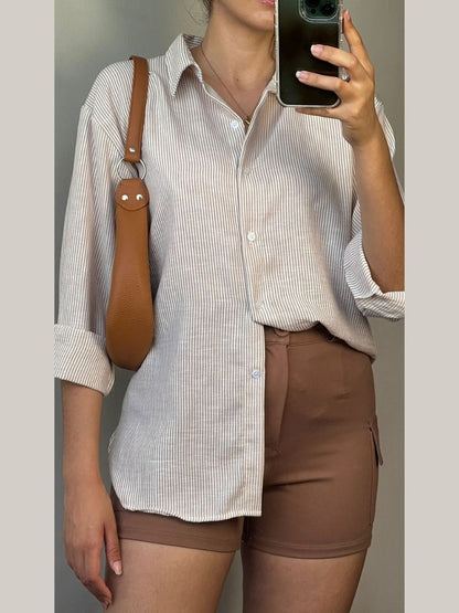 BLUSA LINO RAYAS